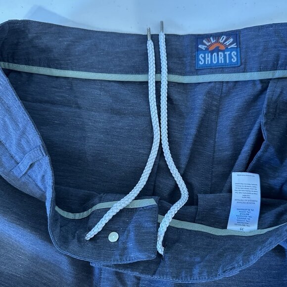 Faherty All Day Shorts Size 35 Dark Gray Stretch Golf Performance - Picture 6 of 9